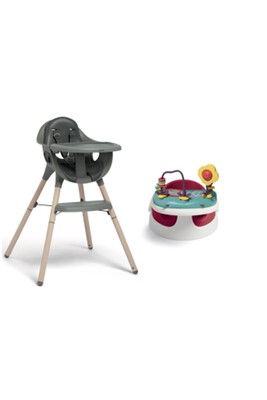 Baby Snug Red with Juice Highchair Scandi Grey